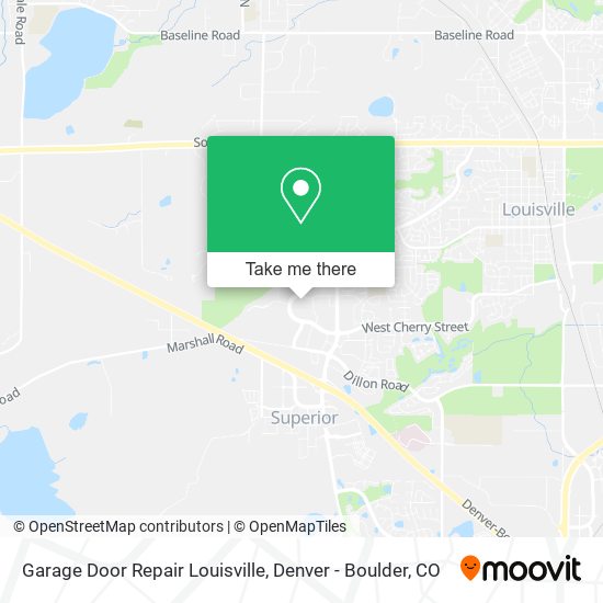 Garage Door Repair Louisville map