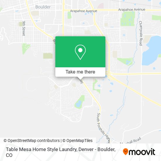 Table Mesa Home Style Laundry map