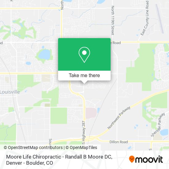 Moore Life Chiropractic - Randall B Moore DC map