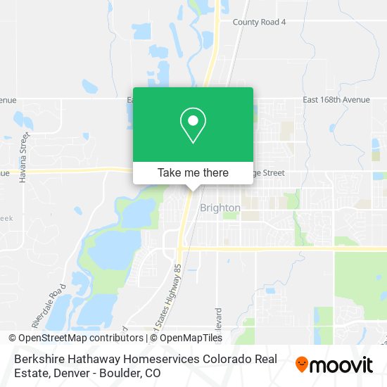 Berkshire Hathaway Homeservices Colorado Real Estate map
