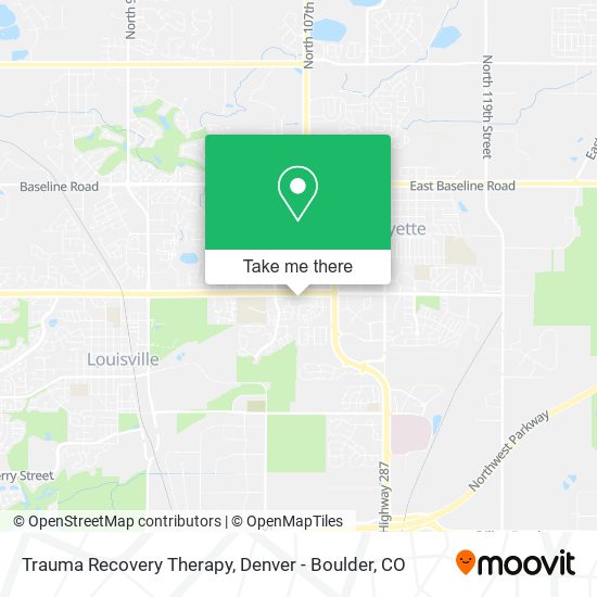 Trauma Recovery Therapy map