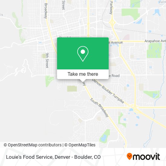 Louie's Food Service map