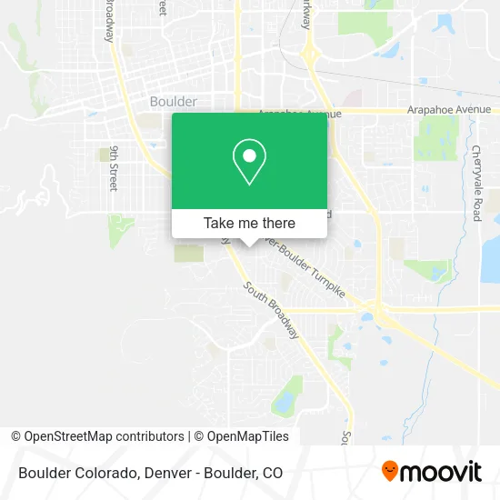 Boulder Colorado map