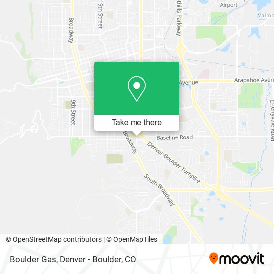 Boulder Gas map