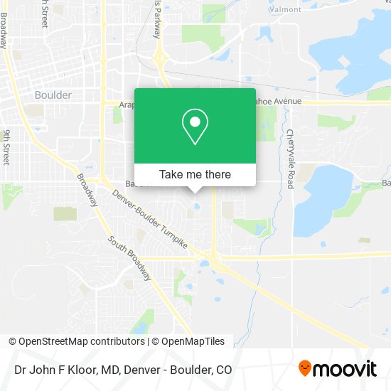Dr John F Kloor, MD map