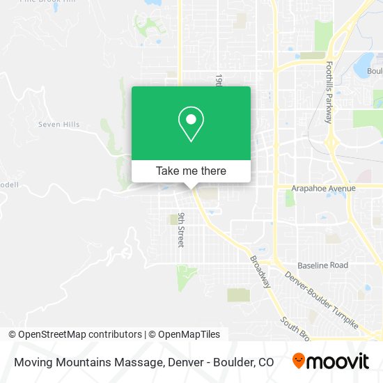 Mapa de Moving Mountains Massage