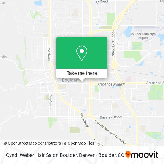 Cyndi Weber Hair Salon Boulder map