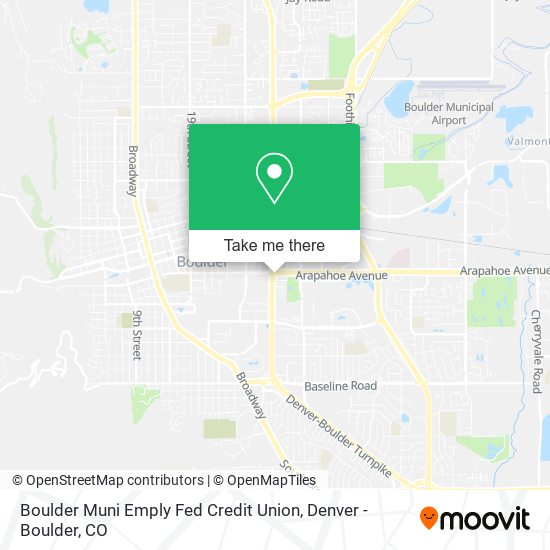 Mapa de Boulder Muni Emply Fed Credit Union