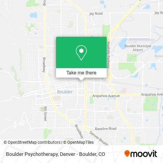 Mapa de Boulder Psychotherapy