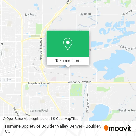Humane Society of Boulder Valley map