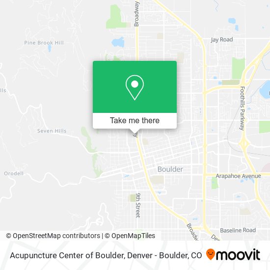 Acupuncture Center of Boulder map