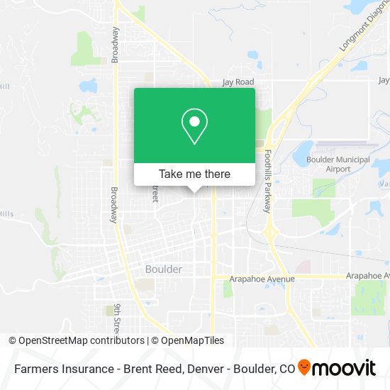 Farmers Insurance - Brent Reed map