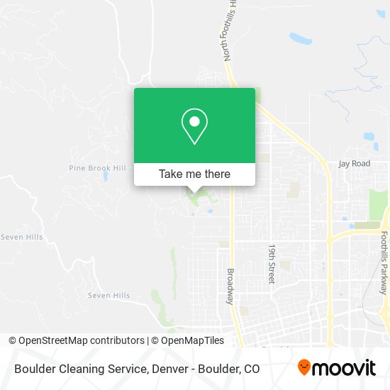 Boulder Cleaning Service map