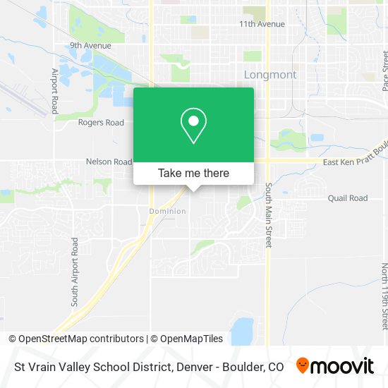 Mapa de St Vrain Valley School District