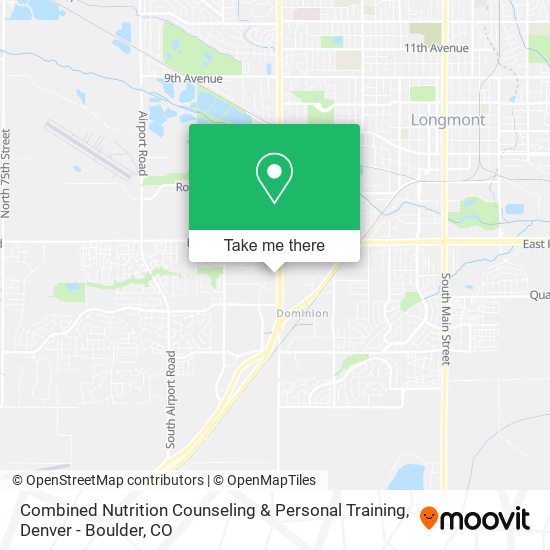 Mapa de Combined Nutrition Counseling & Personal Training