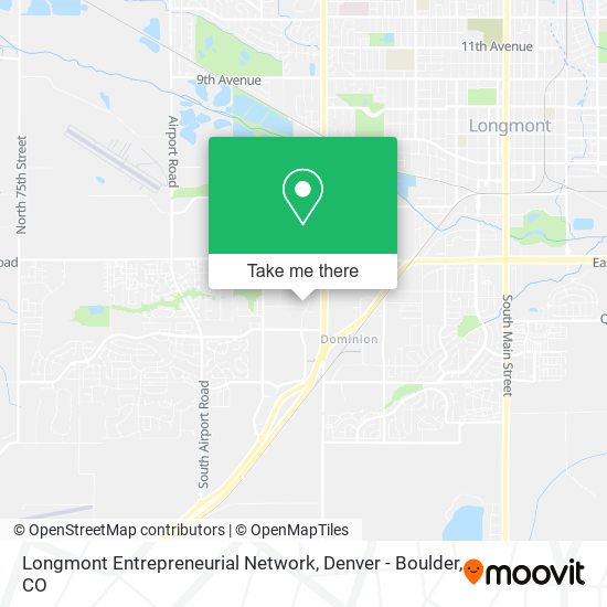 Mapa de Longmont Entrepreneurial Network