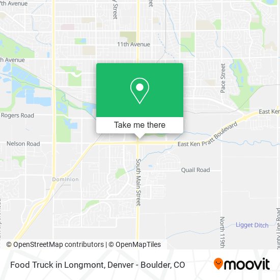Food Truck in Longmont map