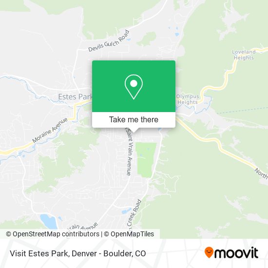 Mapa de Visit Estes Park