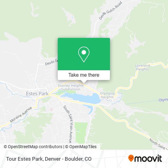 Mapa de Tour Estes Park