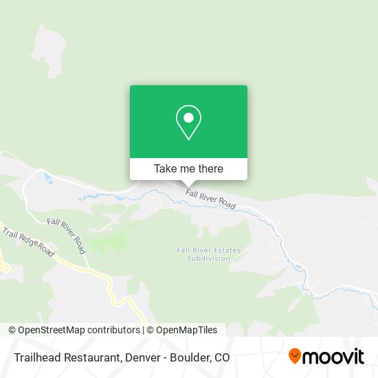 Mapa de Trailhead Restaurant