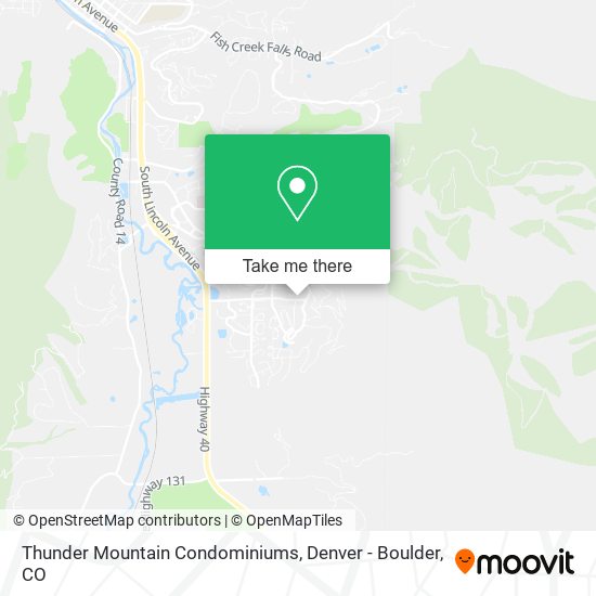 Mapa de Thunder Mountain Condominiums