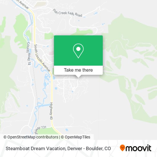 Mapa de Steamboat Dream Vacation