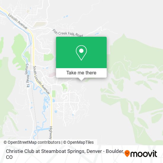 Christie Club at Steamboat Springs map