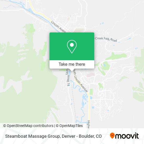 Mapa de Steamboat Massage Group