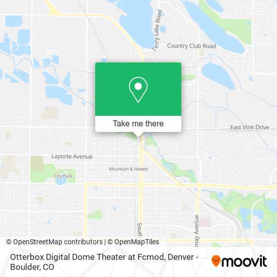 Mapa de Otterbox Digital Dome Theater at Fcmod