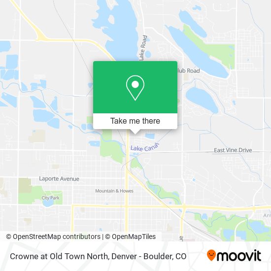 Crowne at Old Town North map