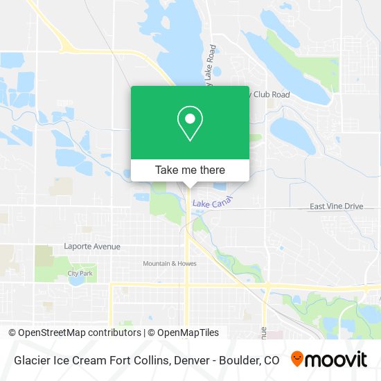Mapa de Glacier Ice Cream Fort Collins