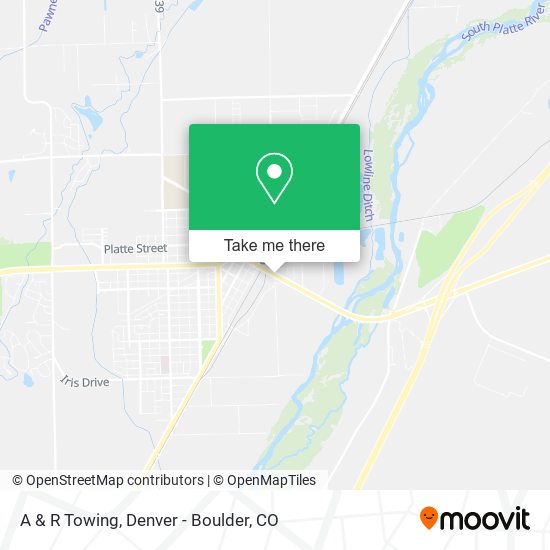 A & R Towing map