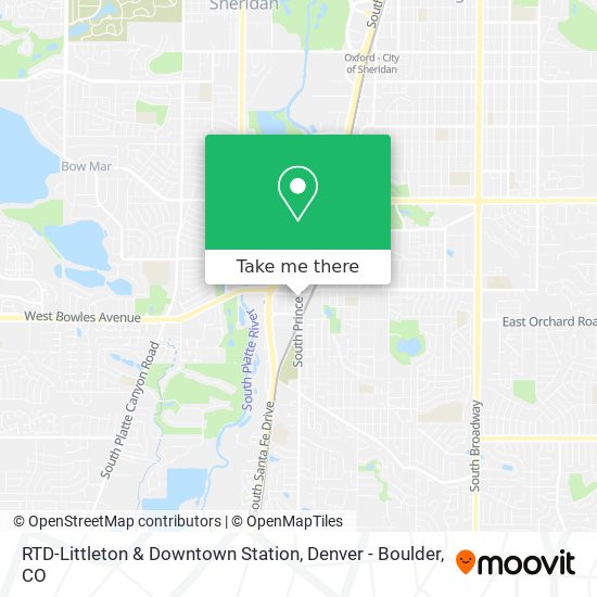 Mapa de RTD-Littleton & Downtown Station