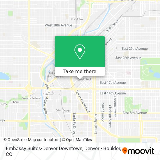 Embassy Suites-Denver Downtown map