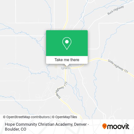 Mapa de Hope Community Christian Academy
