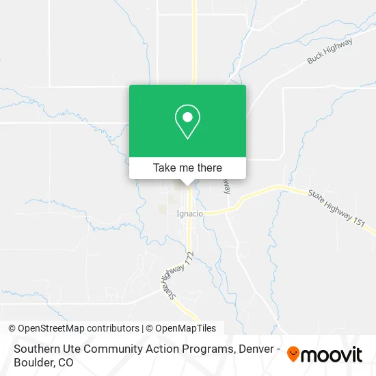 Southern Ute Community Action Programs map