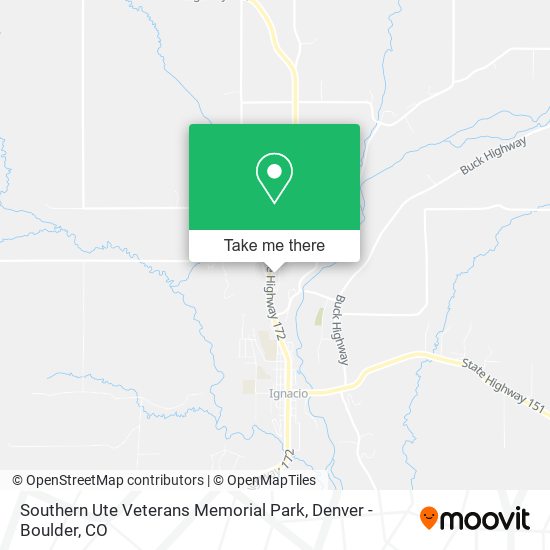 Southern Ute Veterans Memorial Park map