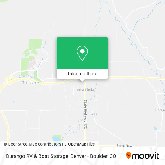 Durango RV & Boat Storage map