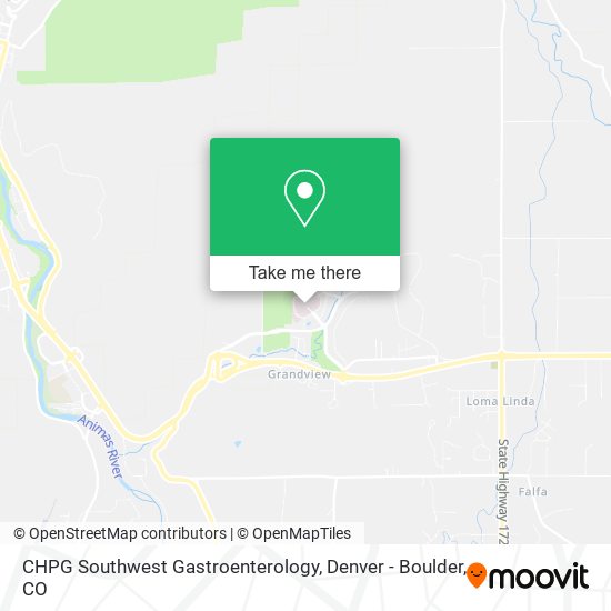 Mapa de CHPG Southwest Gastroenterology