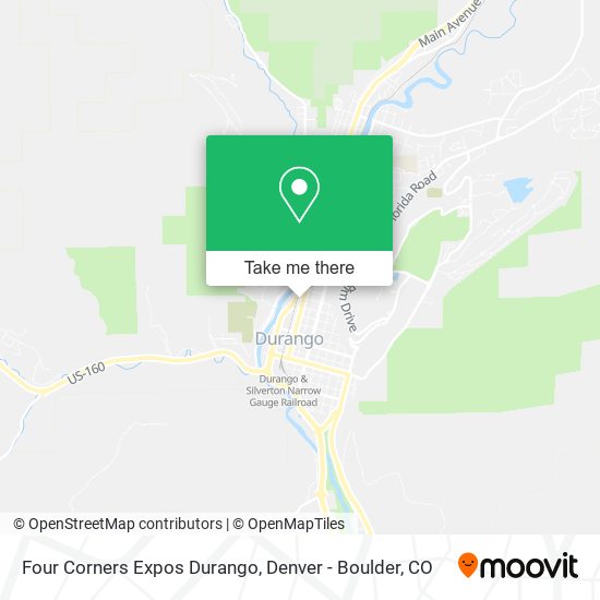 Four Corners Expos Durango map