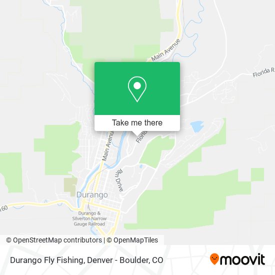 Durango Fly Fishing map
