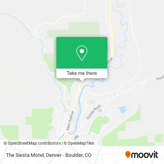The Siesta Motel map