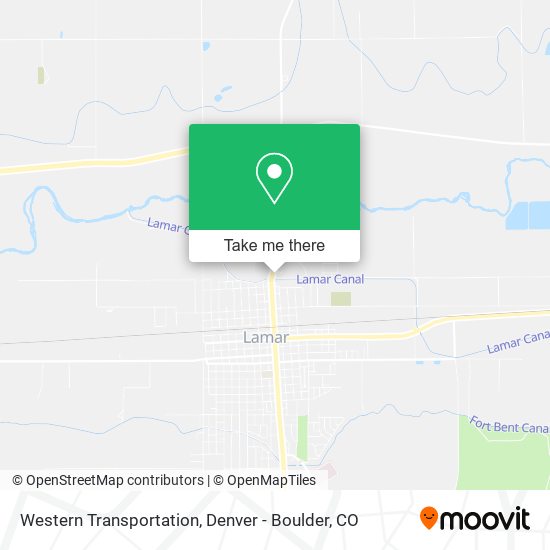Mapa de Western Transportation