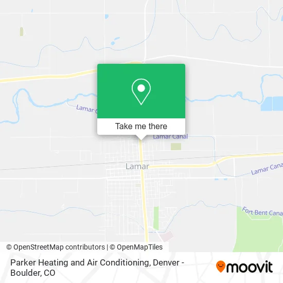 Parker Heating and Air Conditioning map