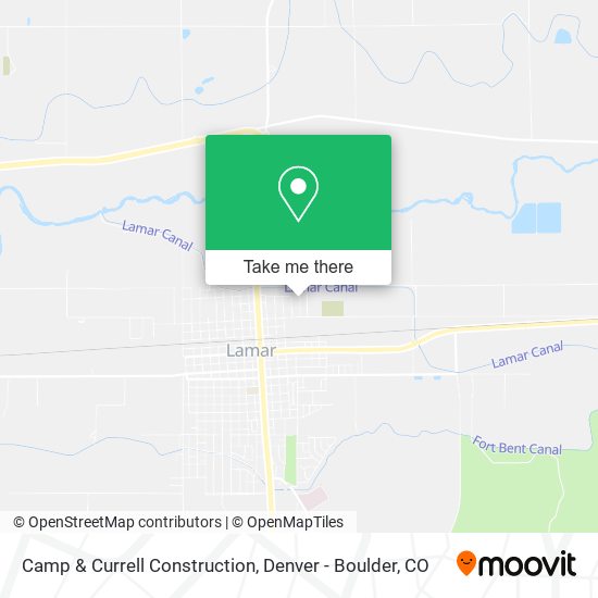 Camp & Currell Construction map