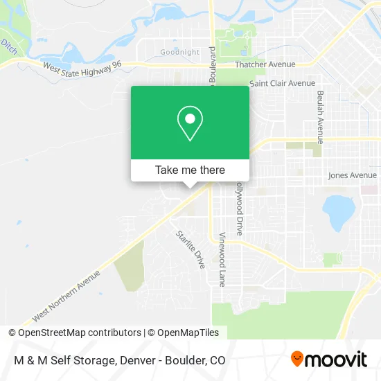 M & M Self Storage map