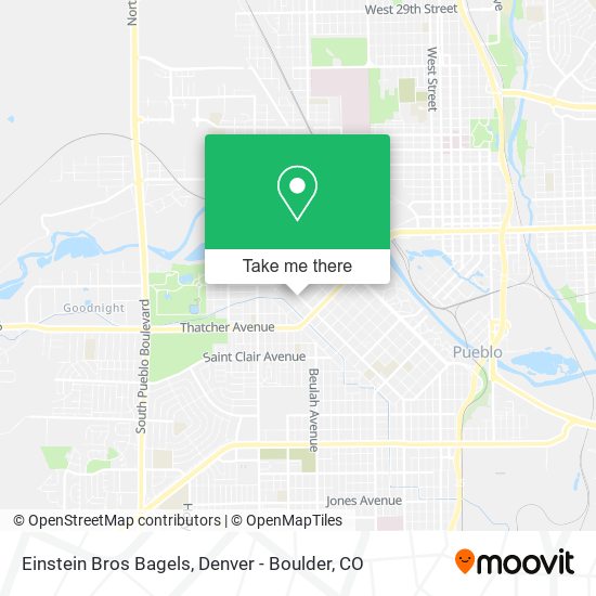 Einstein Bros Bagels map