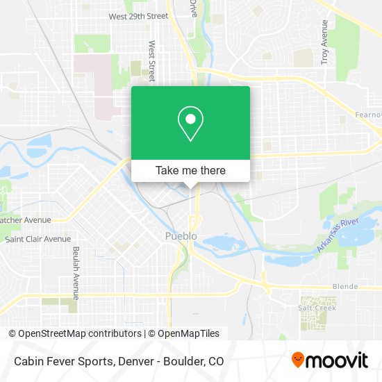 Cabin Fever Sports map