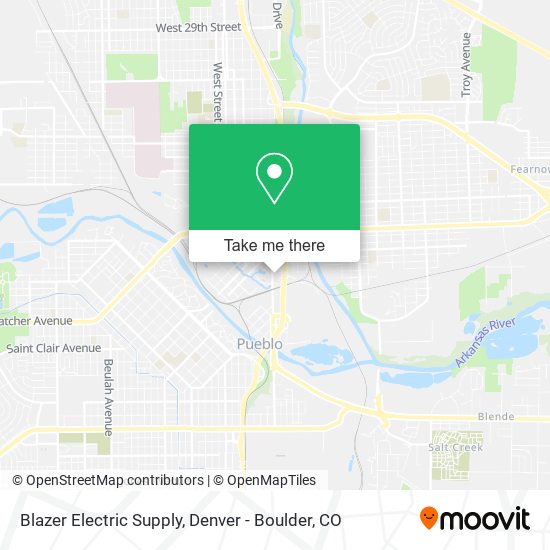 Mapa de Blazer Electric Supply