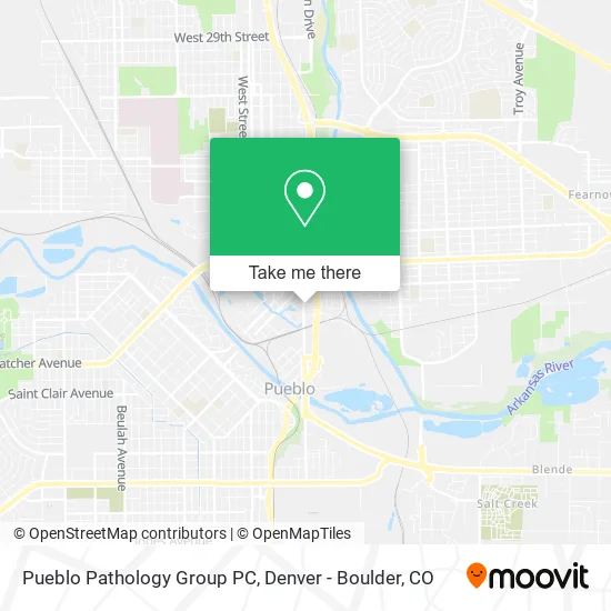 Pueblo Pathology Group PC map